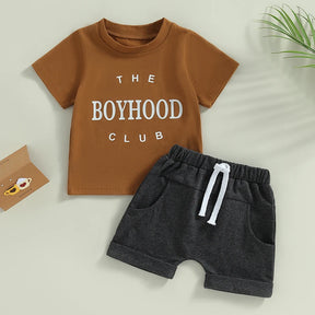 The Boyhood Club T-Shirt & Shorts Set - Petite Cove 