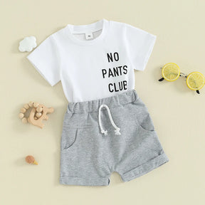 No Pants Club T-Shirt & Shorts Set - Petite Cove 