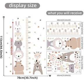 Heart Growth Chart Ruler: Forest Friends Edition - Petite Cove 