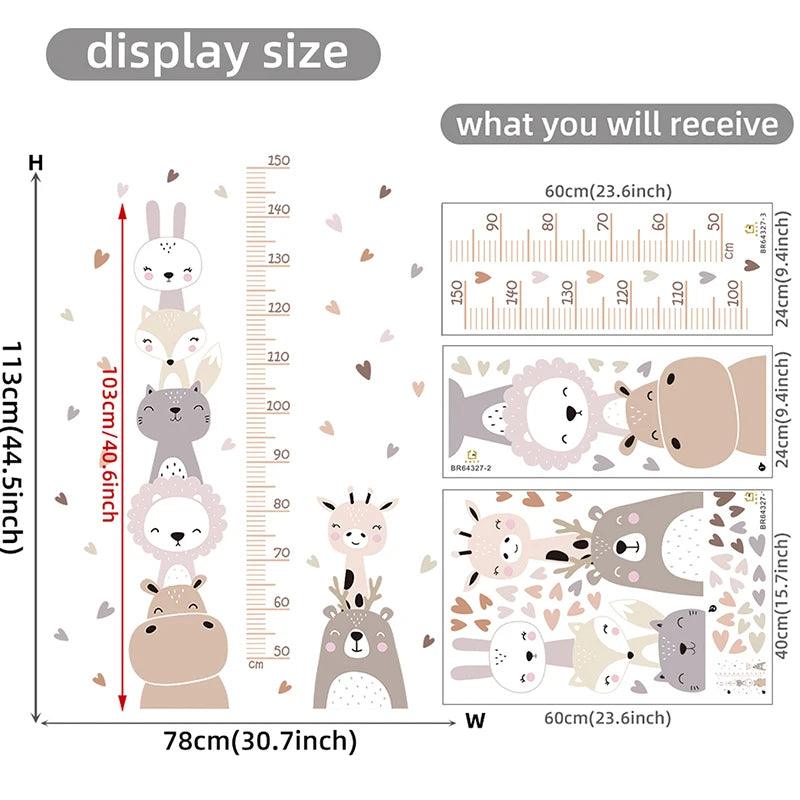 Heart Growth Chart Ruler: Forest Friends Edition - Petite Cove 