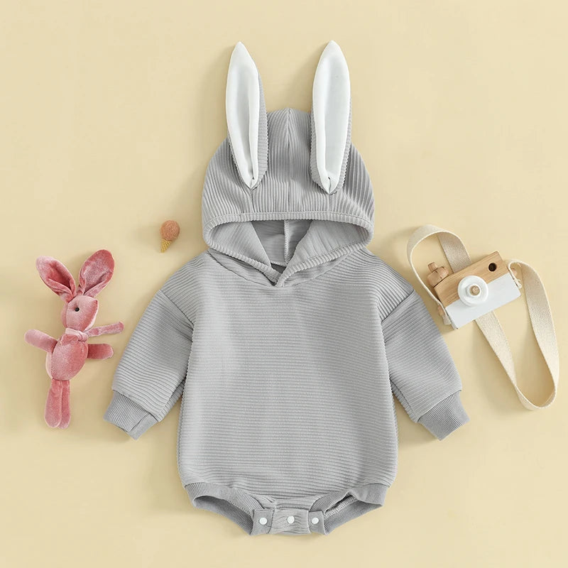 BunnyHop Romper with 3D Ears - Petite Cove 