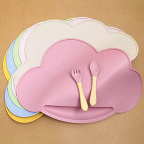 Silicone Essentials: Kid-Proof Cloud Dining Placemat - Petite Cove 