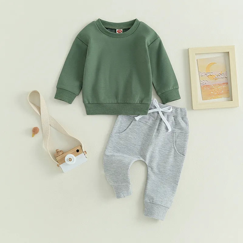 Classic Cozy Sweatsuit Set - Petite Cove 