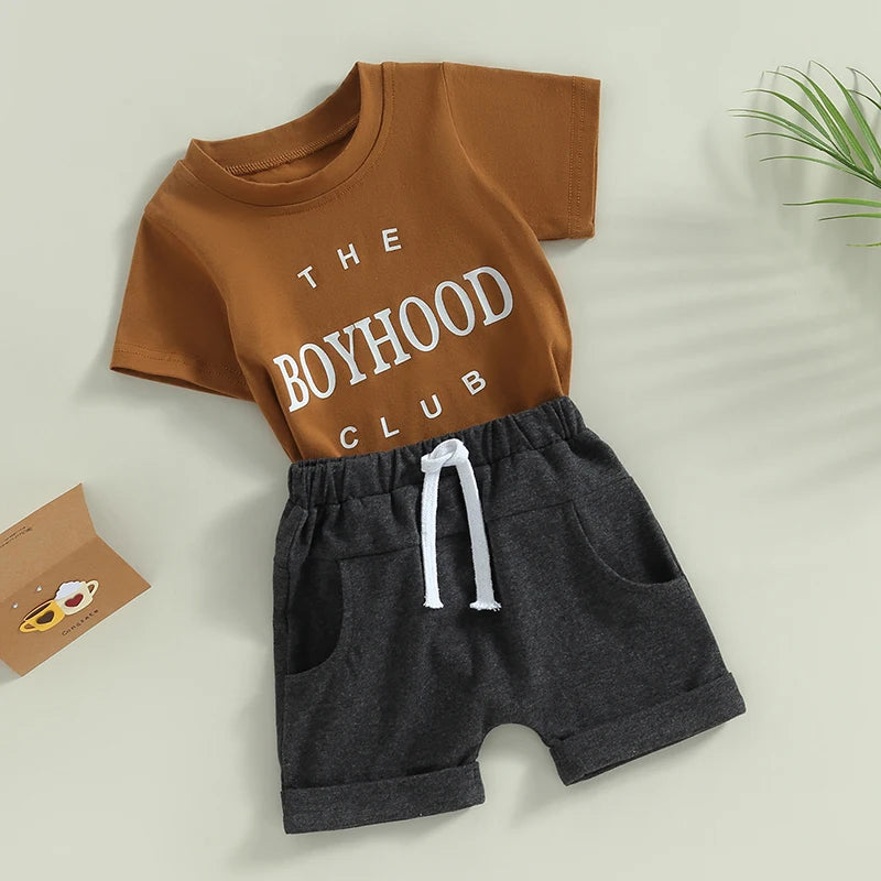 The Boyhood Club T-Shirt & Shorts Set - Petite Cove 