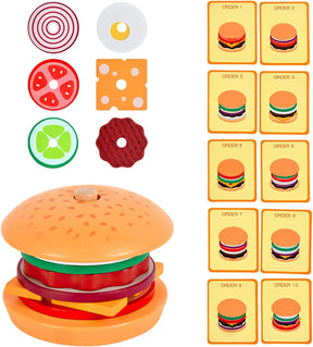 Montessori Stack-a-Burger: Educational Fun - Petite Cove 