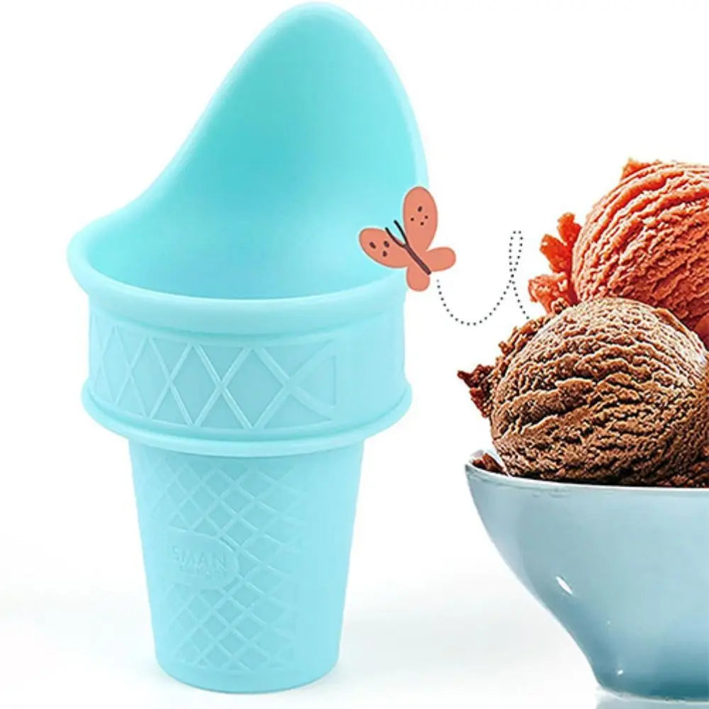 2-Piece Ice Cream Cone Holder and Scooper Set