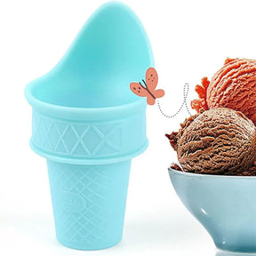 2-Piece Ice Cream Cone Holder and Scooper Set