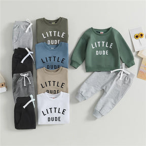 Little Dude Sweatsuit - Petite Cove 