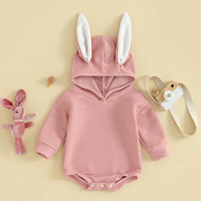 BunnyHop Romper with 3D Ears - Petite Cove 