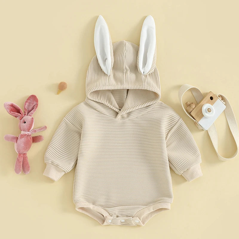 BunnyHop Romper with 3D Ears - Petite Cove 