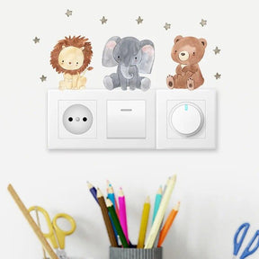 6-Pack Animal Light Switch Stickers - Petite Cove 