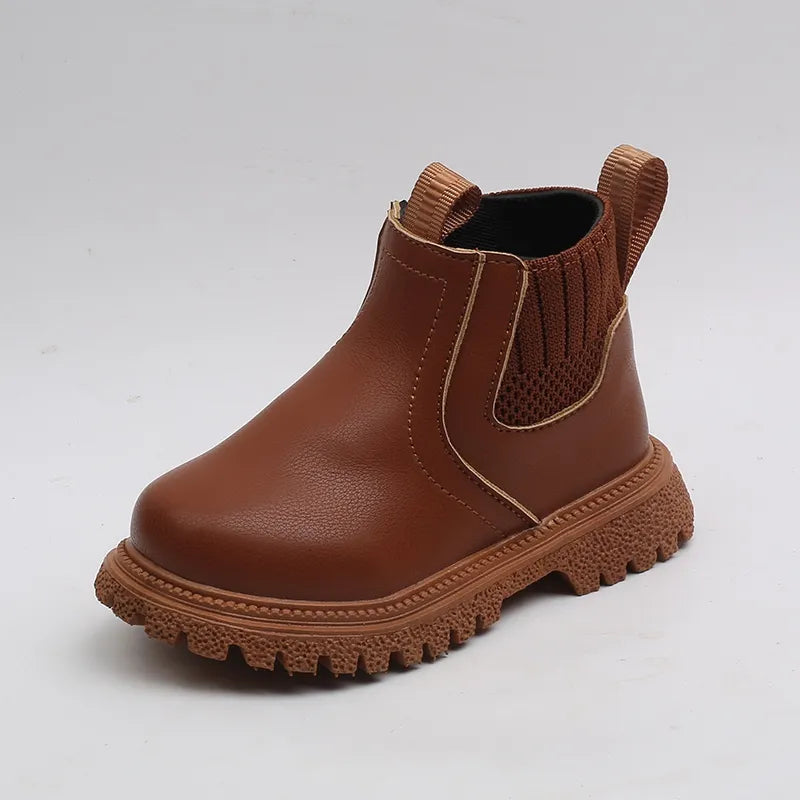 Animal-Friendly Leather Warm Winter Boots - Petite Cove 