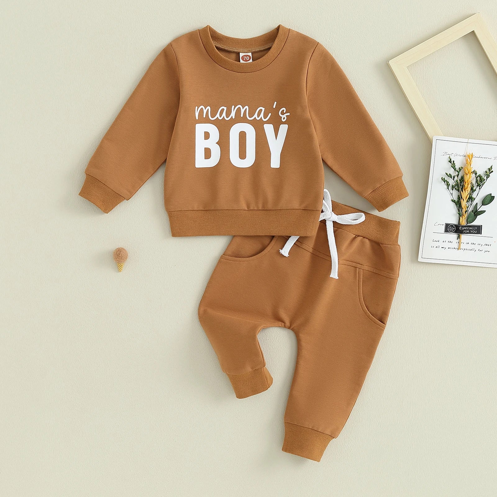 Mama's Boy Sweatsuit - Petite Cove 