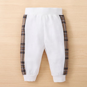 Bear & Plaid Cozy Sweatshirt and Pants Set - Petite Cove 