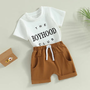 The Boyhood Club T-Shirt & Shorts Set - Petite Cove 