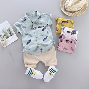 Feathered Fun Shirt & Shorts Set - Petite Cove 