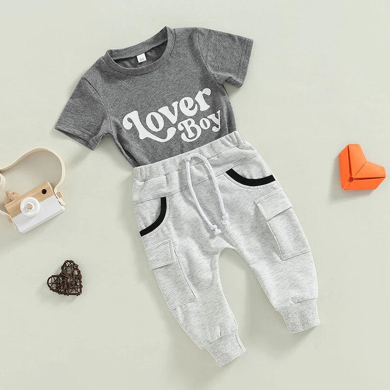 Lover Boy T-Shirt & Joggers Set - Petite Cove 