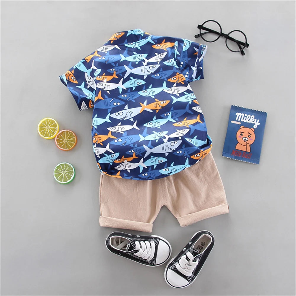 Ocean Explorer Shirt & Shorts Combo - Petite Cove 