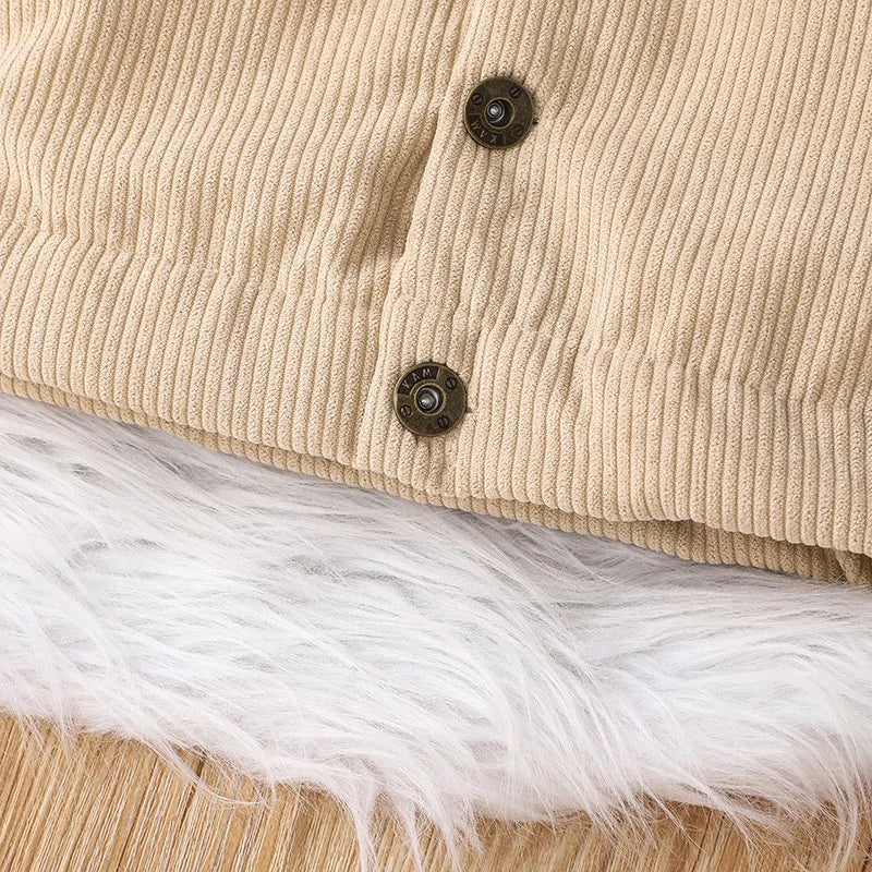 Tiny Trendsetter Corduroy Winter Coat - Petite Cove 