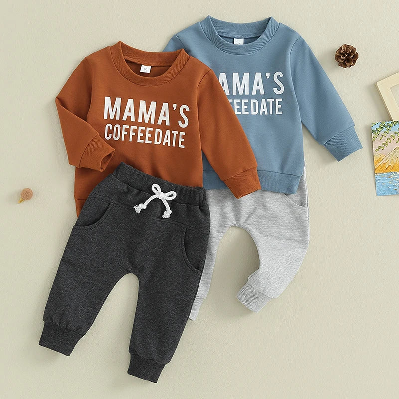 Mama's Coffee Date Sweatsuit - Petite Cove 