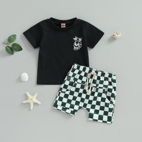 Trouble T-Shirt & Shorts Set - Petite Cove 