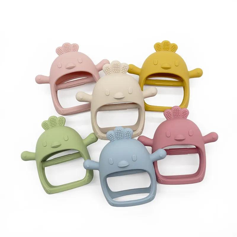 Kid-Proof Silicone Hand Teether Toy - Petite Cove 