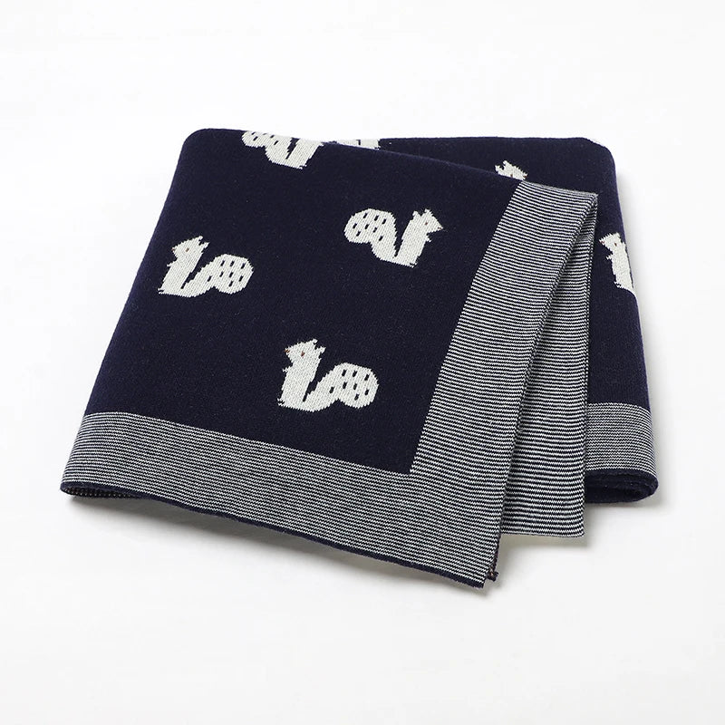 Petite Knit® Squirrel Blanket - Petite Cove 