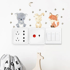 6-Pack Animal Light Switch Stickers - Petite Cove 