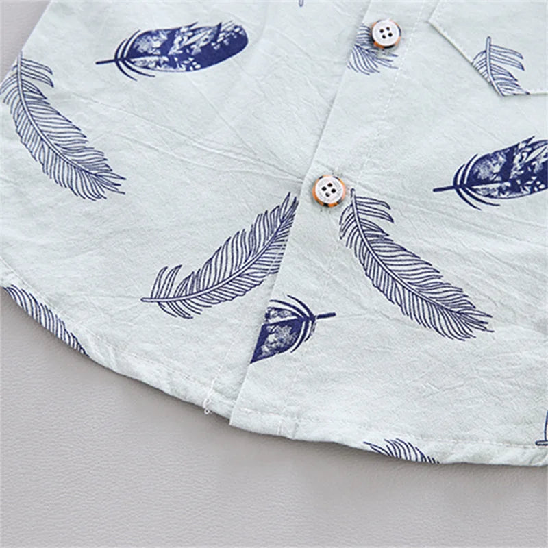 Feathered Fun Shirt & Shorts Set - Petite Cove 