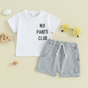 No Pants Club T-Shirt & Shorts Set - Petite Cove 