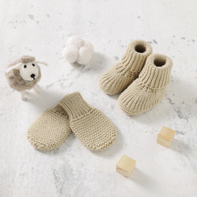 Petite Knit® Booties & Mittens Set - Petite Cove 