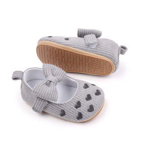 Heartfelt Mary Jane Cotton Baby Flats - Petite Cove 