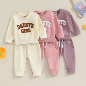 Daddy's Little Girl" Sweatsuit - Petite Cove 