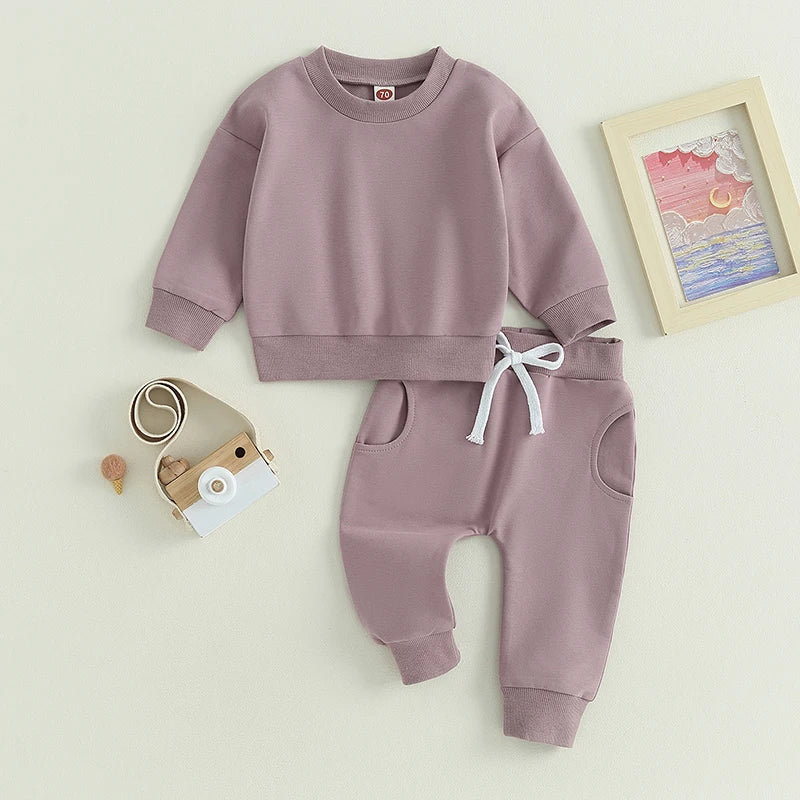 Classic Cozy Sweatsuit Set - Petite Cove 