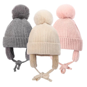 Polar Pompom Knitted Hat - Petite Cove 