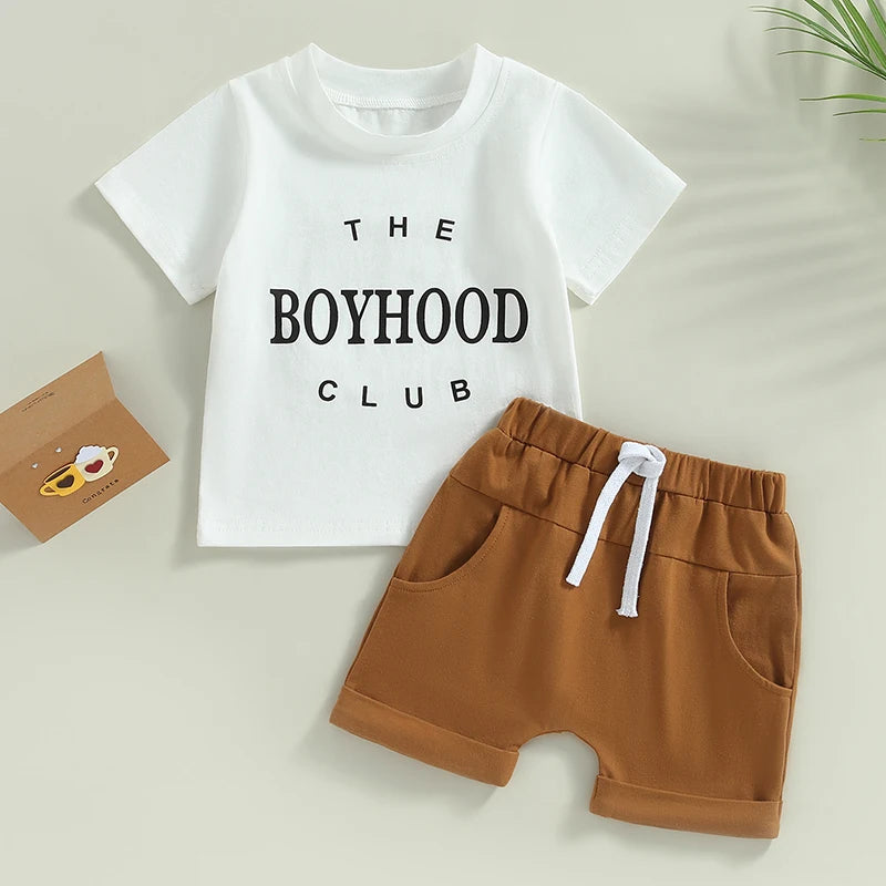 The Boyhood Club T-Shirt & Shorts Set - Petite Cove 