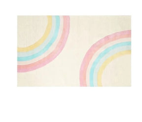 Rectangular Rainbow Stripe Rug - Petite Cove 