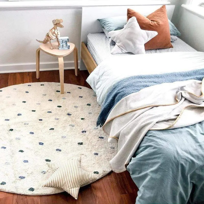 Blue Dots Rug - Petite Cove 