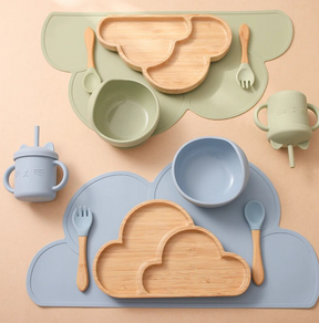 Cloud Delight 6-Piece Bamboo Dinner Set - Petite Cove 