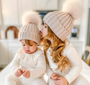 Pom-Pom Pals' Knit Beanies - Petite Cove 