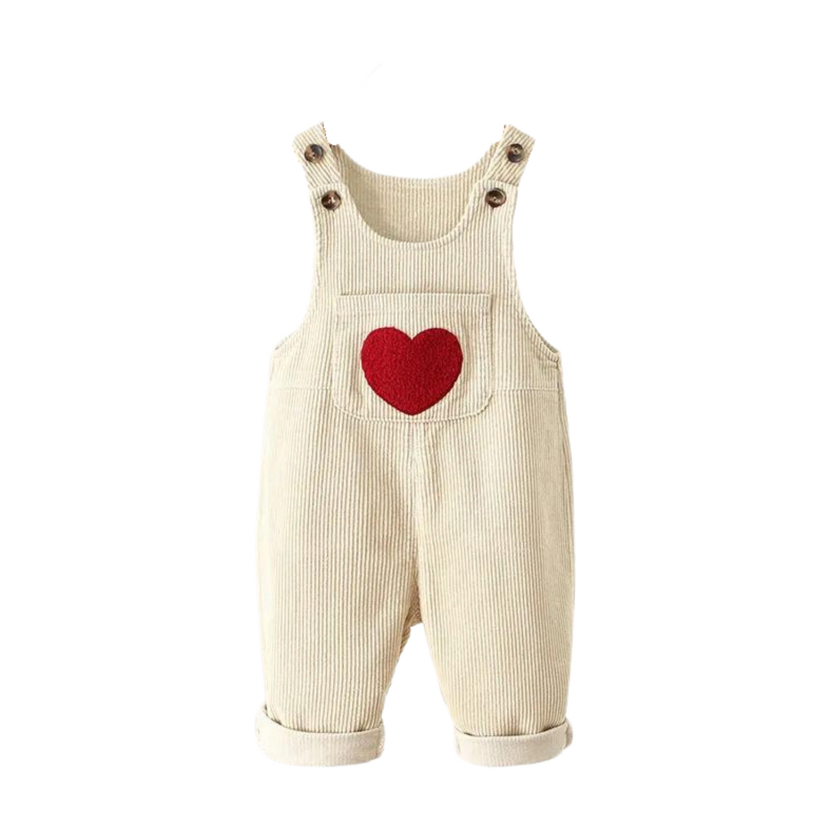 Corduroy Heart Overalls - Petite Cove 