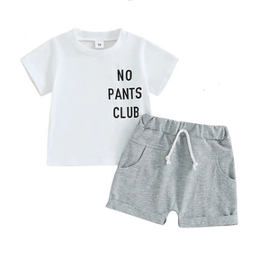 No Pants Club T-Shirt & Shorts Set - Petite Cove 