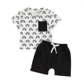 Rainbow Dreams T-Shirt & Shorts Set - Petite Cove 