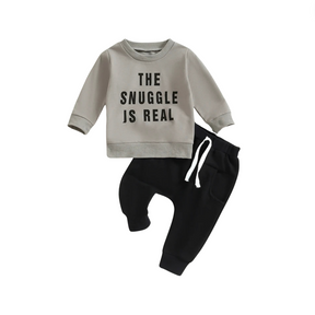 The Snuggle Is Real Sweatsuit - Petite Cove 