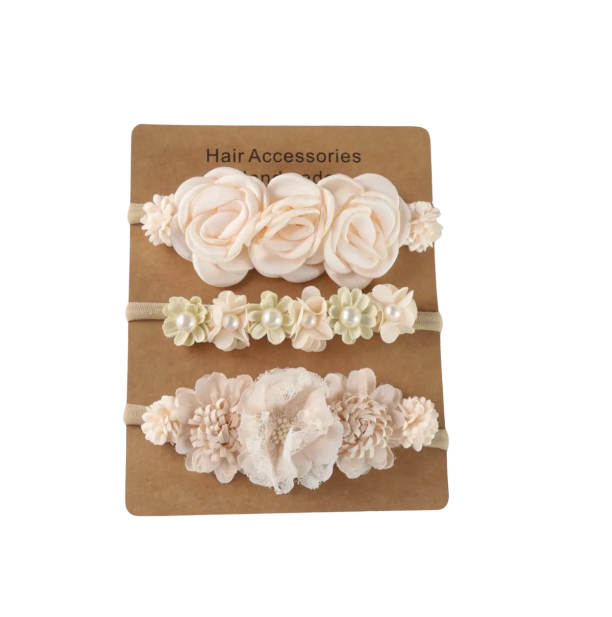 3 Piece Floral Fantasy Headband Set - Petite Cove 