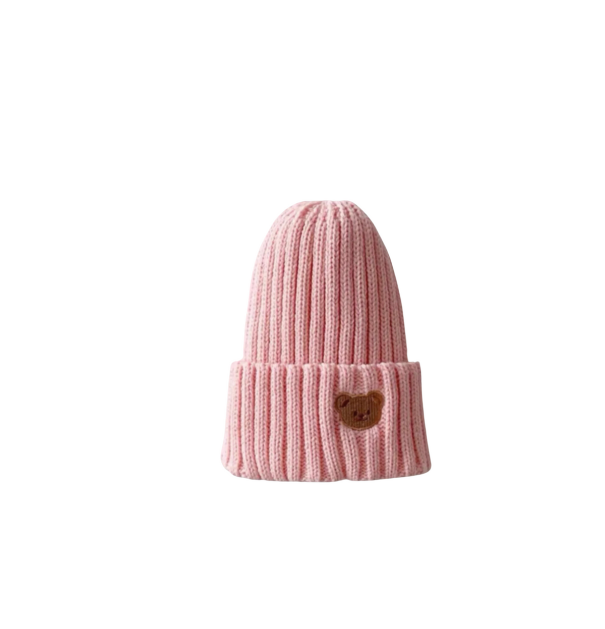 Knit Bear Embroidery Kids Hat - Petite Cove 