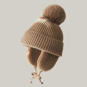 Polar Pompom Knitted Hat - Petite Cove 