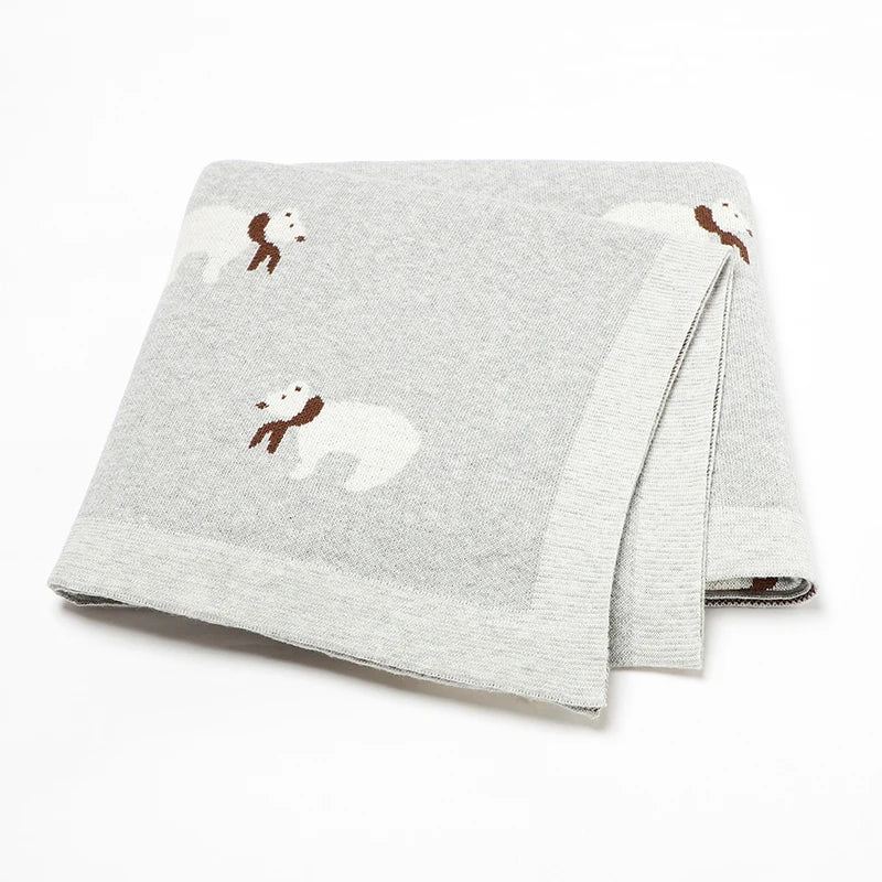 Petite Knit® Bear Blanket - Petite Cove 