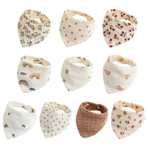 Boho-Chic Absorbent Bandana Bibs - Petite Cove 