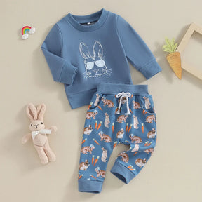 Hoppy Playtime Sweatsuit Set - Petite Cove 